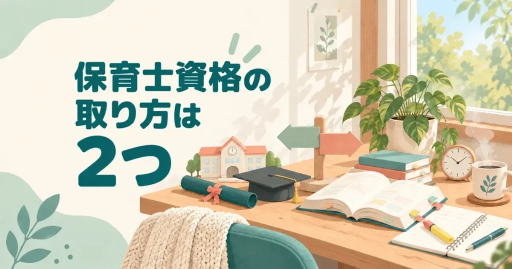 保育士資格の取り方は2つ｜学歴別の条件と費用・期間を解説