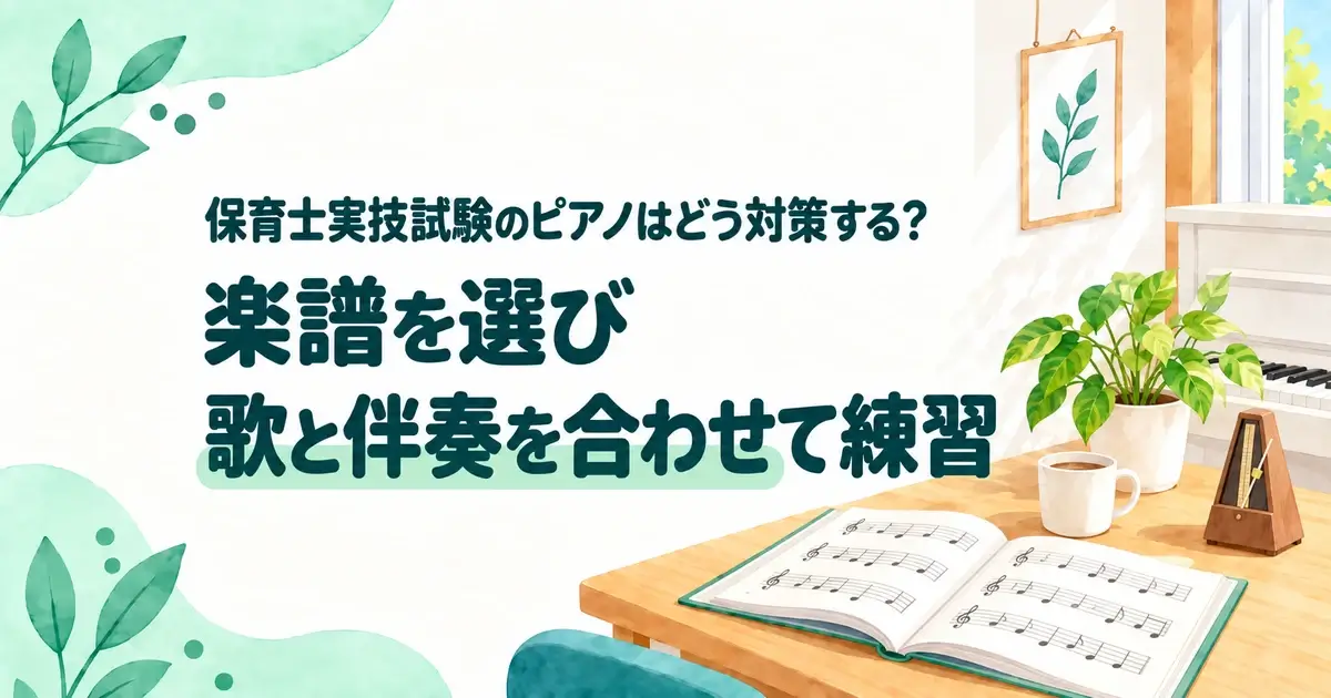 保育士実技試験のピアノ対策
