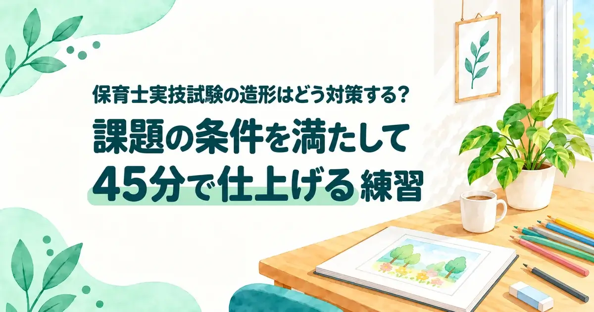 保育士実技試験の造形の対策